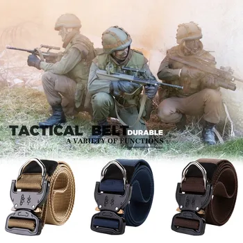 115cm Combat Military Equipment Tactical Belt Men Metal Cobra Buckle Knock Off Nylon Belts For Men Outdoor Training Hiking Belt
115cm Combat Military Equipment Tactical Belt Men Metal Cobra Buckle Knock Off Nylon Belts For Men Outdoor Training Hiking Belt