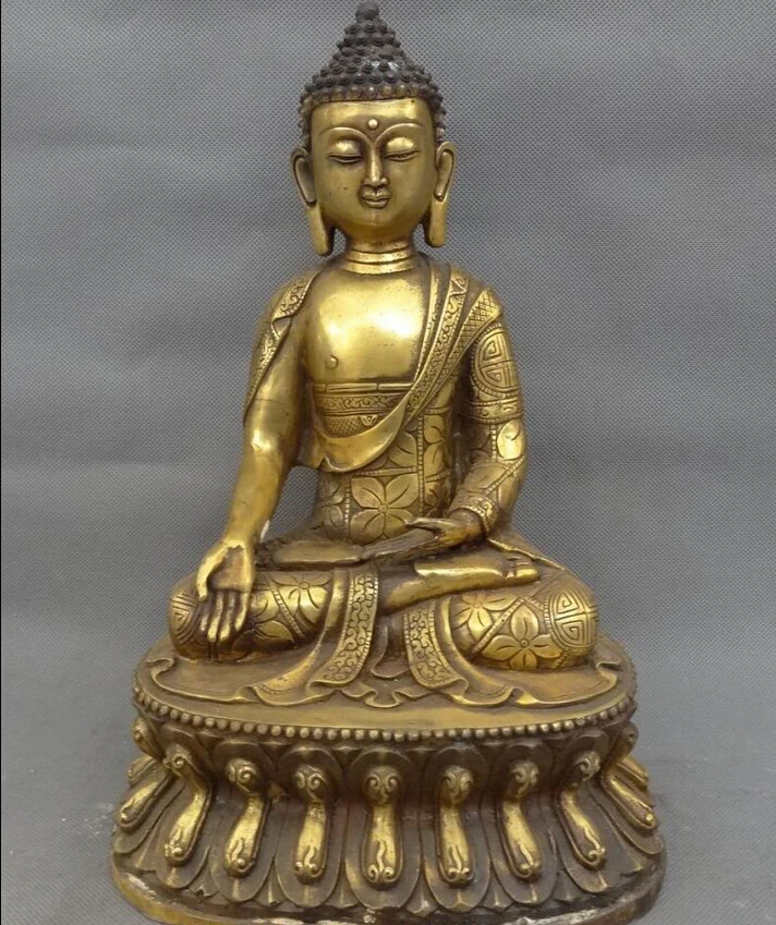 song voge gem S5330 12" Tibet Buddhism Bronze Gilt Sakyamuni Robe Shakyamuni Buddha Statue Seat
song voge gem S5330 12" Tibet Buddhism Bronze Gilt Sakyamuni Robe Shakyamuni Buddha Statue Seat
