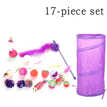 HEYPET Cat Toy 17Pcs/Set Pet Kit Collapsible Tunnel Cat toy Fun Bell Feather Mice Pet Kitten Dog Cat Interactive Play Supplies
HEYPET Cat Toy 17Pcs/Set Pet Kit Collapsible Tunnel Cat toy Fun Bell Feather Mice Pet Kitten Dog Cat Interactive Play Supplies