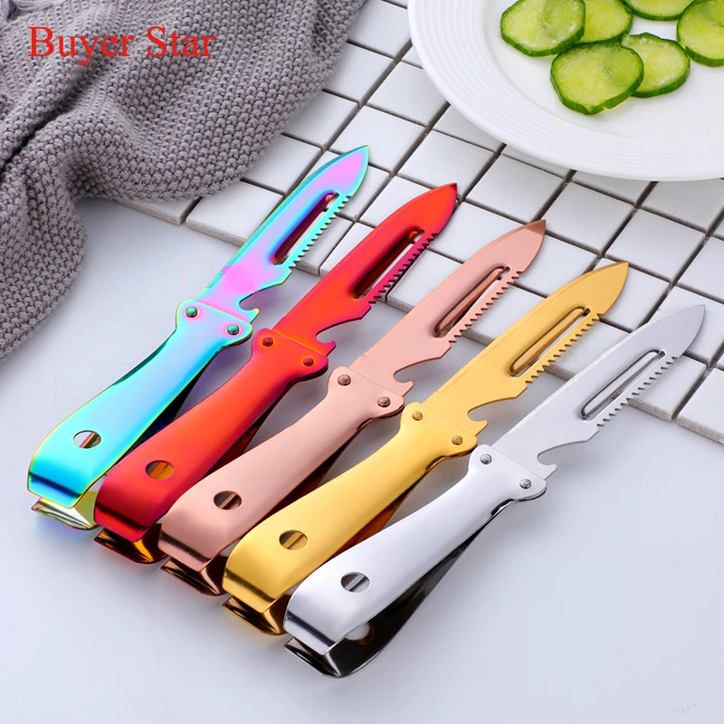 Multi-function Paring Knife Fruit Vegetable Slicer Stainless Steel Bottle Opener Fish Scale Remover Scraper Cleaner Peelers Tool
Multi-function Paring Knife Fruit Vegetable Slicer Stainless Steel Bottle Opener Fish Scale Remover Scraper Cleaner Peelers Tool