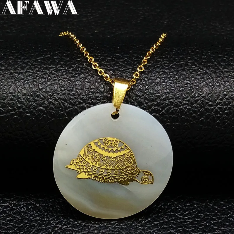 2019 Fashion Turtle Shell Stainless Steel Necklaces for Women Gold Color Necklaces & Pendants Jewelry bisuteria mujer N1825
2019 Fashion Turtle Shell Stainless Steel Necklaces for Women Gold Color Necklaces & Pendants Jewelry bisuteria mujer N1825
