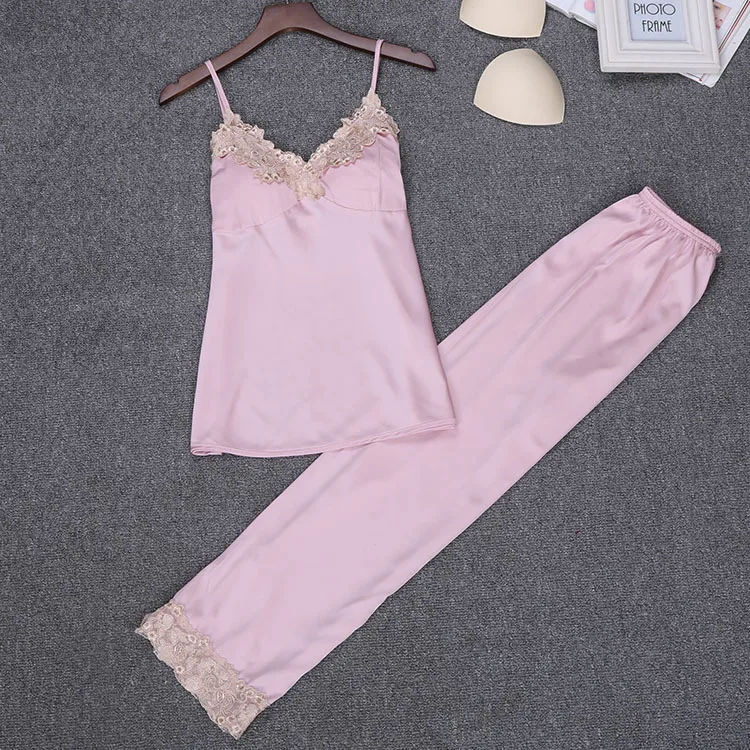 Sexy Woman M-XL Strap Top Pants Pajamas Sets Sleepwear Lady Home Wear Two piec Nightgown Suit Sleep Robe Bath Gown Sleepshirts
Sexy Woman M-XL Strap Top Pants Pajamas Sets Sleepwear Lady Home Wear Two piec Nightgown Suit Sleep Robe Bath Gown Sleepshirts