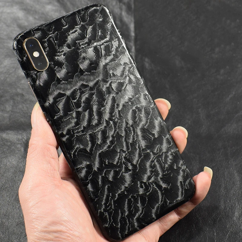 

3D Camo/Carbon Fiber Skins Film Wrap Skin Phone Back Paste Sticker For iPhone XS MAX XR X 8 7 6 6S Plus Transparent Back Sticker