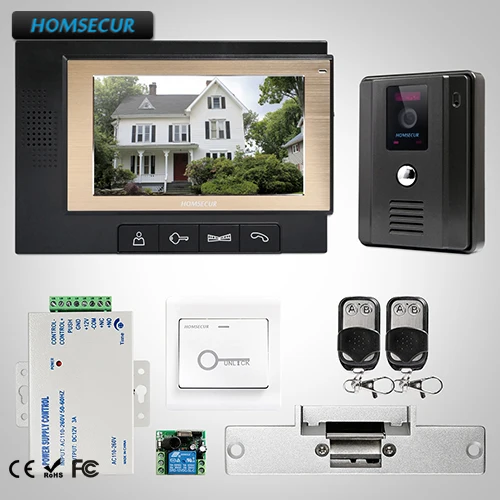 HOMSECUR 7" Wired Video Door Entry Security Intercom Electric Lock Supported TC011-B + TM702-B
HOMSECUR 7" Wired Video Door Entry Security Intercom Electric Lock Supported TC011-B + TM702-B