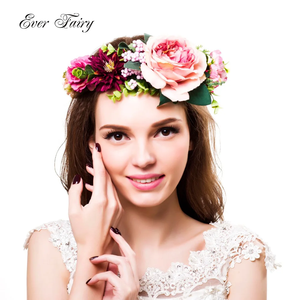 EVER FAIRY 2018 Women Flower Crown Wedding Kids Girls Party Flower Headband Wreath With Ribbon Adjustable Women Hair Accessories
EVER FAIRY 2018 Women Flower Crown Wedding Kids Girls Party Flower Headband Wreath With Ribbon Adjustable Women Hair Accessories