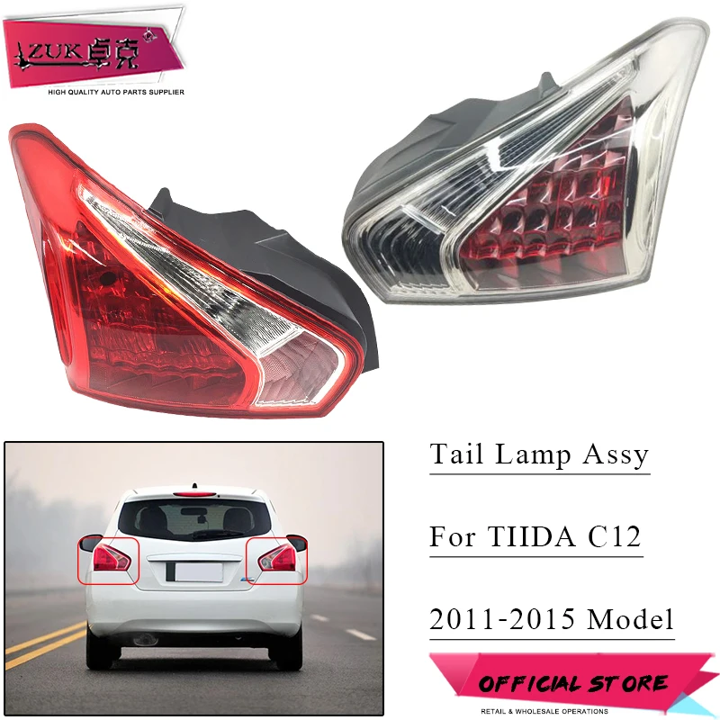 ZUK Rear Taillamp Taillight Tail Light Brake Light For NISSAN TIIDA PULSAR Hatchback C12 2011 2012 2013 2014 2015 Sport Type 
ZUK Rear Taillamp Taillight Tail Light Brake Light For NISSAN TIIDA PULSAR Hatchback C12 2011 2012 2013 2014 2015 Sport Type