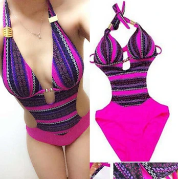Women 2017 Sexy One Piece Suits Swimwear Rose Pink Pinup Vintage Padded Bikini Swimwear Belt Monokini Women Beach Outwear
Women 2017 Sexy One Piece Suits Swimwear Rose Pink Pinup Vintage Padded Bikini Swimwear Belt Monokini Women Beach Outwear