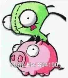 3" Invader Zim Animated TV Series Gir on Pig Figure applique sew on/ iron on patch Wholesale Free Shipping
3" Invader Zim Animated TV Series Gir on Pig Figure applique sew on/ iron on patch Wholesale Free Shipping