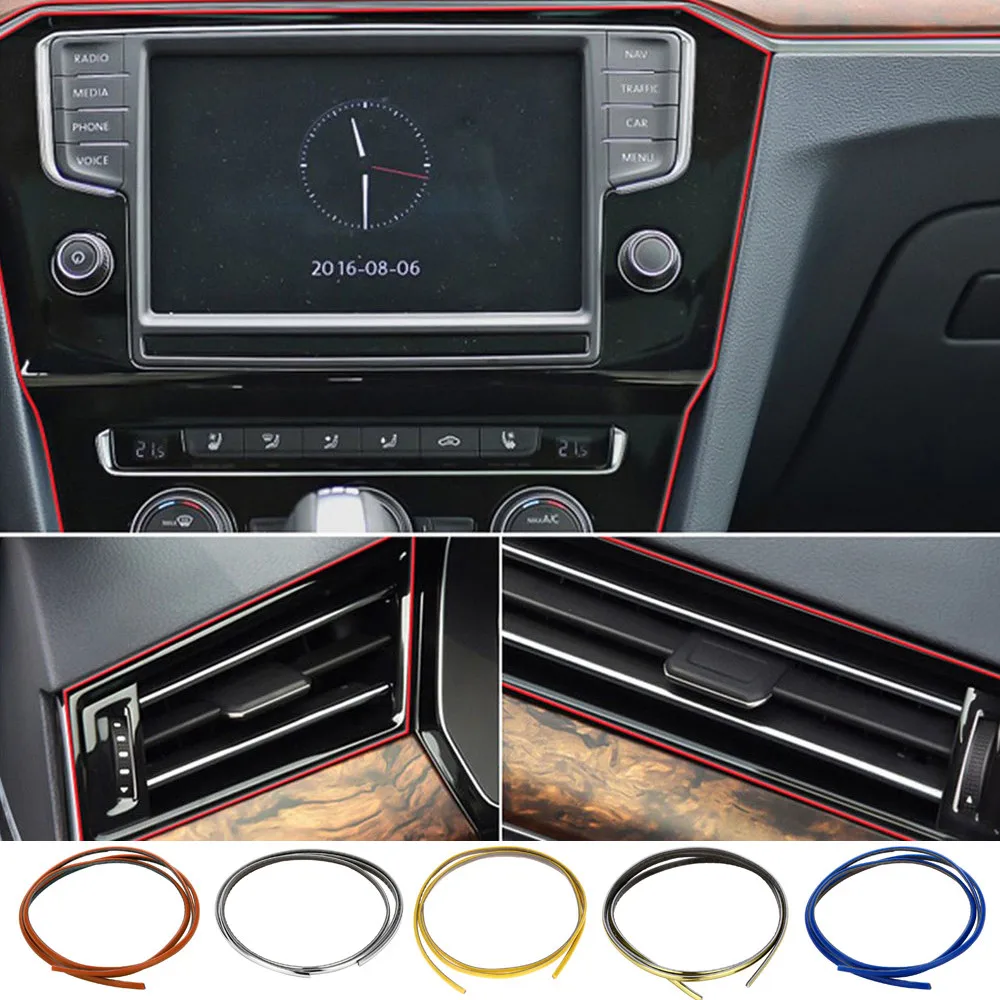 1M DIY Car Interior Decor Door Sticker Moulding Styling Strip Trim Decals Line Car Styling Tuning Car Universal Car Door Protect
1M DIY Car Interior Decor Door Sticker Moulding Styling Strip Trim Decals Line Car Styling Tuning Car Universal Car Door Protect