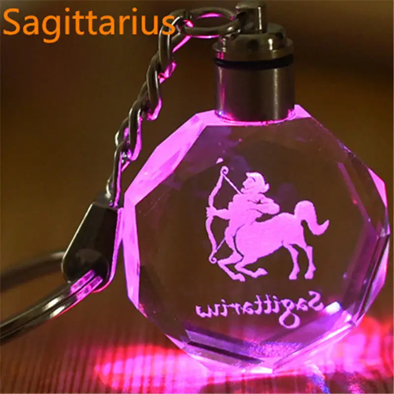 Crystal 12 constellation 2019 Key Chain Laser Engraved Colorful LED Light Key Ring Glass Keychain Decoration Pendant Gift
Crystal 12 constellation 2019 Key Chain Laser Engraved Colorful LED Light Key Ring Glass Keychain Decoration Pendant Gift
