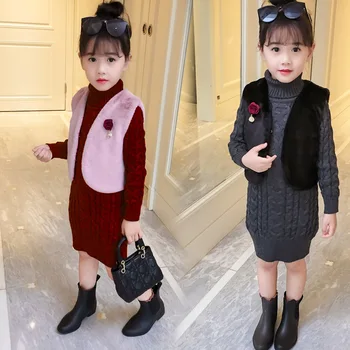 Toddlers Girls Sweaters Dress 2019 New Autumn Winter Long Style Kids Sweaters for Girls Twist Slim Knitting Children Clothing
Toddlers Girls Sweaters Dress 2019 New Autumn Winter Long Style Kids Sweaters for Girls Twist Slim Knitting Children Clothing