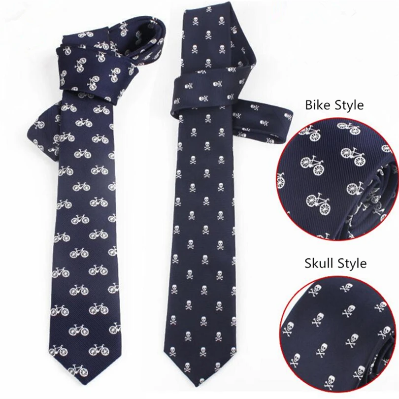 Ties For Men 7cm Super Narrow Slim Ties Skull Bicycle Print Business Leisure Men Necktie Corbatas Wedding Suits Gravatas Male
Ties For Men 7cm Super Narrow Slim Ties Skull Bicycle Print Business Leisure Men Necktie Corbatas Wedding Suits Gravatas Male
