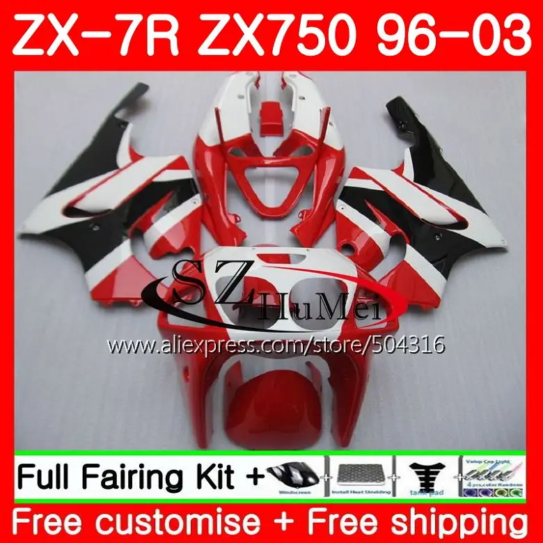 Body For KAWASAKI NINJA ZX 750 ZX-750 TOP red white ZX 7R 96 97 98 99 3SH10 ZX-7R 7 R ZX750 ZX7R 1996 1997 1998 1999 Fairing kit
Body For KAWASAKI NINJA ZX 750 ZX-750 TOP red white ZX 7R 96 97 98 99 3SH10 ZX-7R 7 R ZX750 ZX7R 1996 1997 1998 1999 Fairing kit
