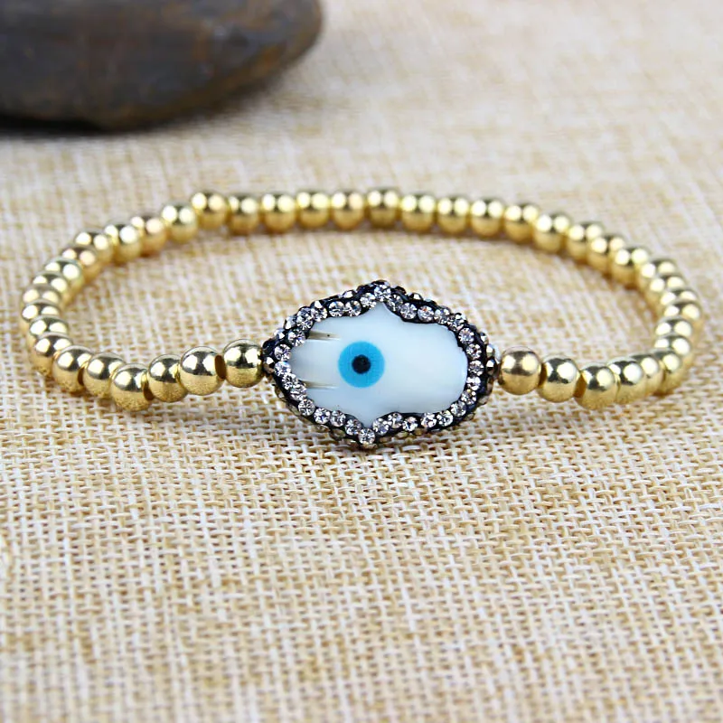 2018 New Design Women Copper beads Bracelet Beads Stone Devil's Eye Bangles For Women Jewelry For wholesale
2018 New Design Women Copper beads Bracelet Beads Stone Devil's Eye Bangles For Women Jewelry For wholesale