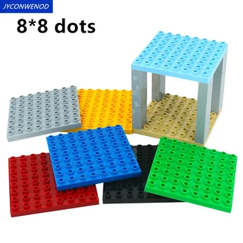Classic Basic Building Block Accessories 8*8 dots Building Blocks Base Plate Compatible With DuploINGlys
Classic Basic Building Block Accessories 8*8 dots Building Blocks Base Plate Compatible With DuploINGlys