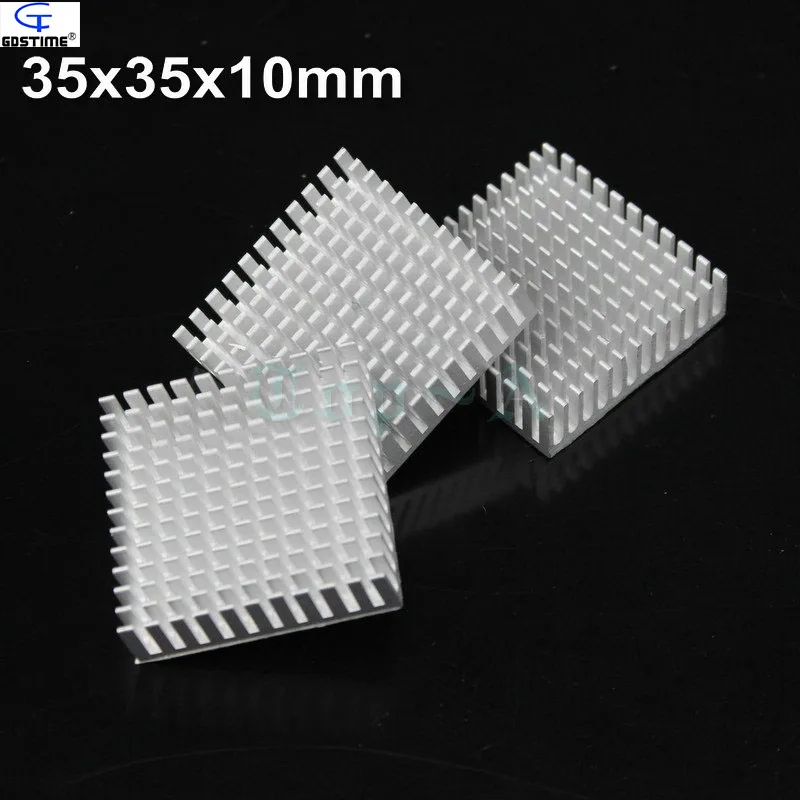 Gdtime 30pcs 35x35x10mm High Quality Aluminum Silver Heat Sink 35mm Heatsink with 3M Tape IC Chip For Electronic Computer
Gdtime 30pcs 35x35x10mm High Quality Aluminum Silver Heat Sink 35mm Heatsink with 3M Tape IC Chip For Electronic Computer