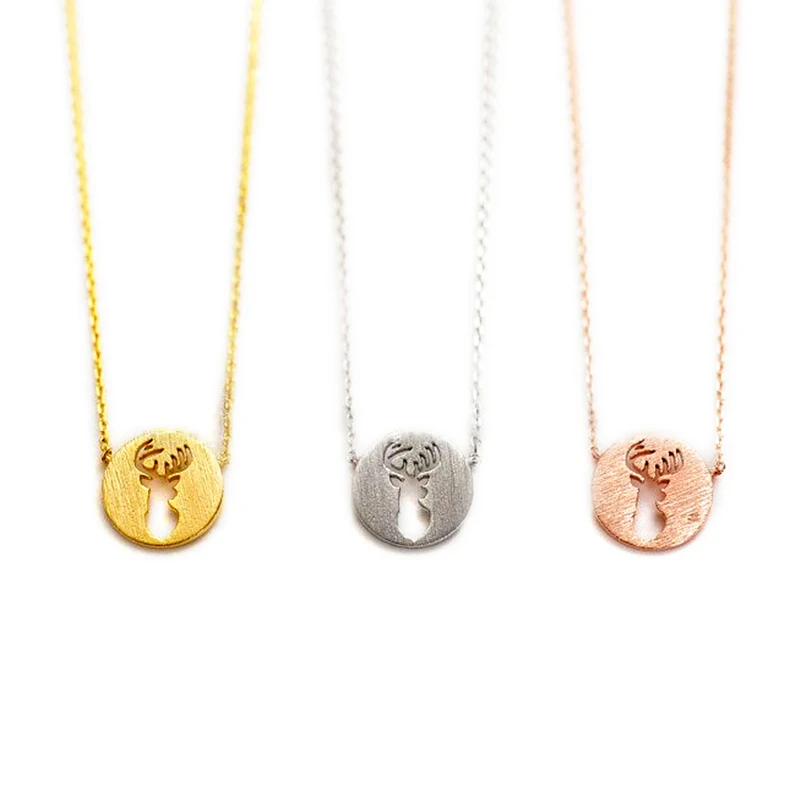 Fashion deer head pendant necklaces Circle hollow out deer head pendant necklaces Lovely animal gap shadow necklaces for women
Fashion deer head pendant necklaces Circle hollow out deer head pendant necklaces Lovely animal gap shadow necklaces for women