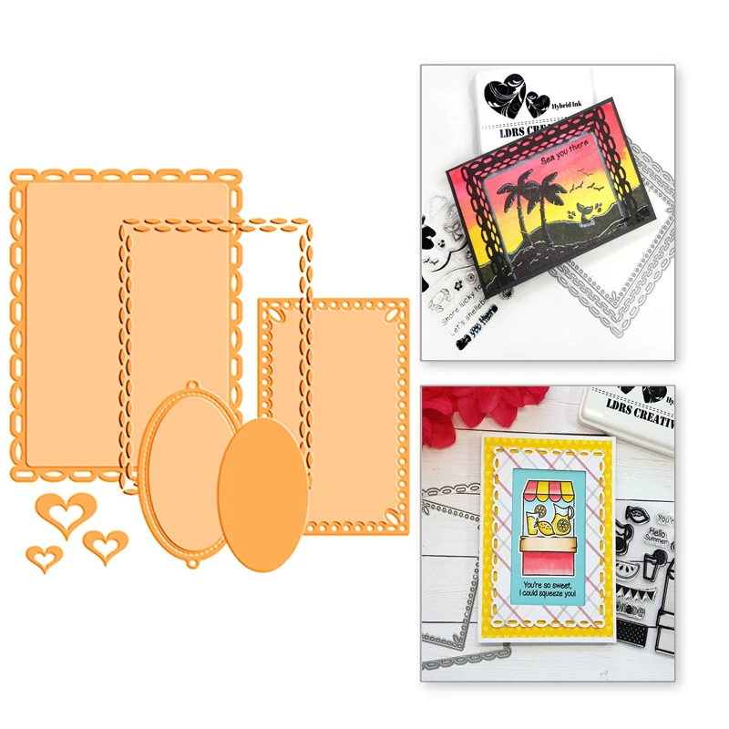 YaMinSanNiO Frames Metal Cutting Dies Background Border Scrapbooking For Making Cards Decorative Embossing DIY Crafts Stencils
YaMinSanNiO Frames Metal Cutting Dies Background Border Scrapbooking For Making Cards Decorative Embossing DIY Crafts Stencils