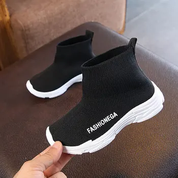 Children Knitted Sock Shoes Black Red Velvet Leisure Fashion Sneakers Ankle Short Boots for Toddler Baby or Big Kids Size22-39
Children Knitted Sock Shoes Black Red Velvet Leisure Fashion Sneakers Ankle Short Boots for Toddler Baby or Big Kids Size22-39