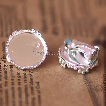 Blank Earrings Bases Settings with Round Crown Bezel pads Resin Cabochons Clip Earrings Crafts DIY Findings Silver Plated
Blank Earrings Bases Settings with Round Crown Bezel pads Resin Cabochons Clip Earrings Crafts DIY Findings Silver Plated