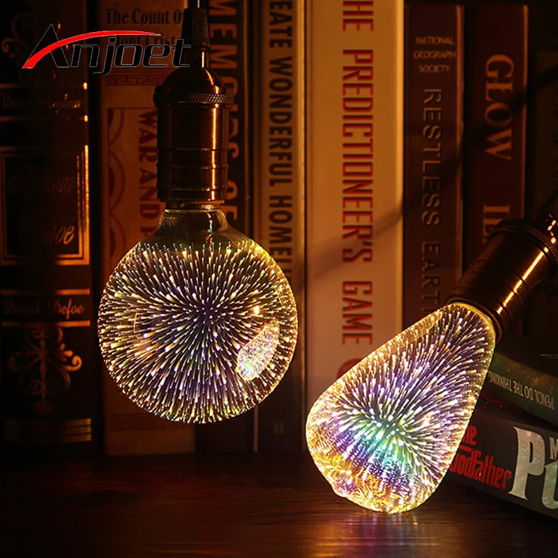 Anjoet Led Light Bulb 3D Decoration Bulb 110V 220V ST64 G95 G80 G125 A60 E27 Holiday Lights Novelty Christmas Lamp Lamparas
Anjoet Led Light Bulb 3D Decoration Bulb 110V 220V ST64 G95 G80 G125 A60 E27 Holiday Lights Novelty Christmas Lamp Lamparas