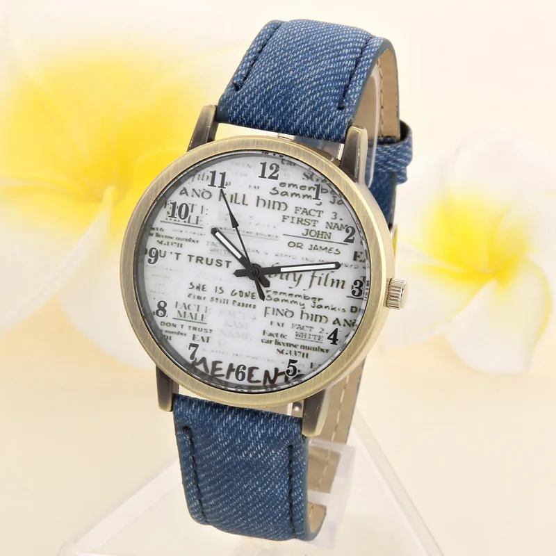 2019 Watches Women Fashion Denim Leather Wristwatch Watches Men Quartz Watch Personality Casual Montre Femme Relogio Feminino
2019 Watches Women Fashion Denim Leather Wristwatch Watches Men Quartz Watch Personality Casual Montre Femme Relogio Feminino