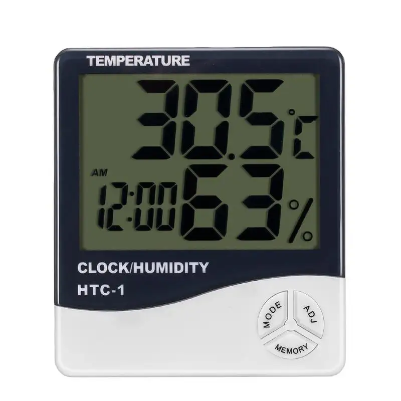Indoor Room LCD Digital Thermometer Hygrometer Table Wall Weather Station Alarm Clock Electronic Temperature Humidity Meter
Indoor Room LCD Digital Thermometer Hygrometer Table Wall Weather Station Alarm Clock Electronic Temperature Humidity Meter