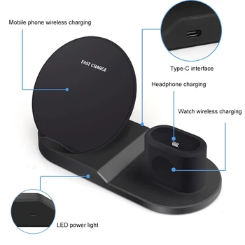 3-in-1 QI Wireless Charger 10W USB Fast Charging Stand For Apple Watch 2/3 IPhone X/XS Max/XR/8plus/8 Samsung S9 Chargers
3-in-1 QI Wireless Charger 10W USB Fast Charging Stand For Apple Watch 2/3 IPhone X/XS Max/XR/8plus/8 Samsung S9 Chargers