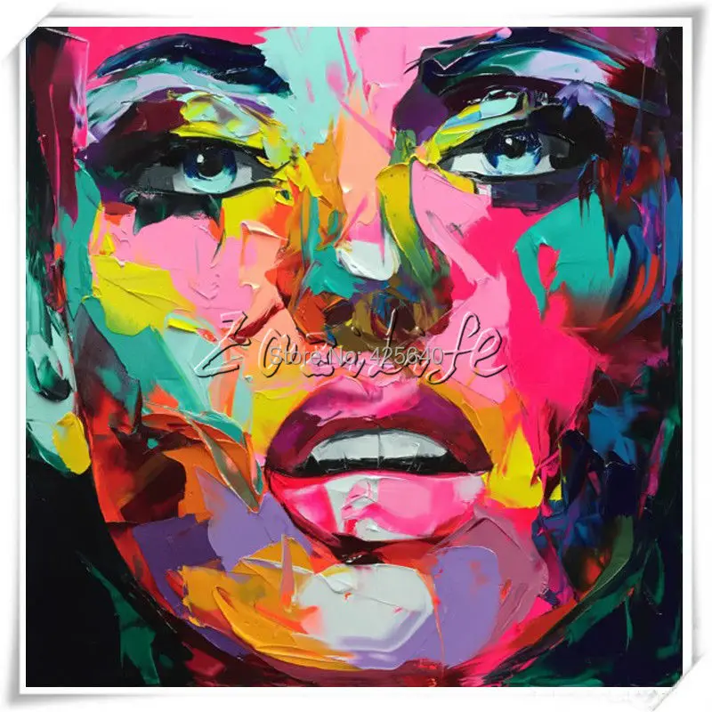 Portrait Face Oil painting Palette Knife Impasto figure canvas Hand painted Francoise Nielly Wall Art Pictures for living room 1
Portrait Face Oil painting Palette Knife Impasto figure canvas Hand painted Francoise Nielly Wall Art Pictures for living room 1
