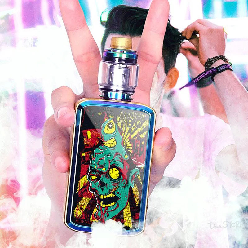 Original JP 300W Box mod kit 5-300w huge power Color Screen TC box mod with 5.0ml atomizer fit RDA RDTA Vape Kit