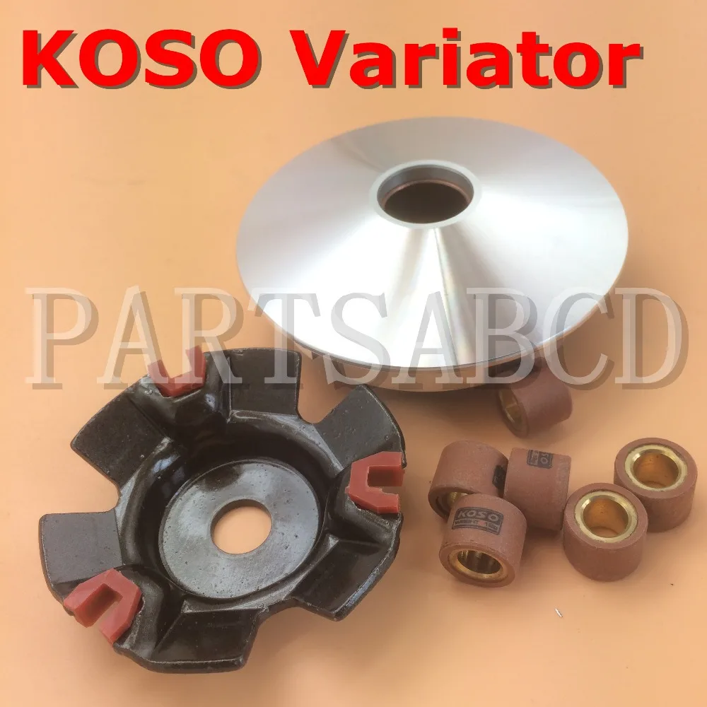 

PARTSABCD GY6 125CC 150CC Drive Clutch High Performance KOSO Variator with 12g roller for 150cc scooter go kart ATVs
