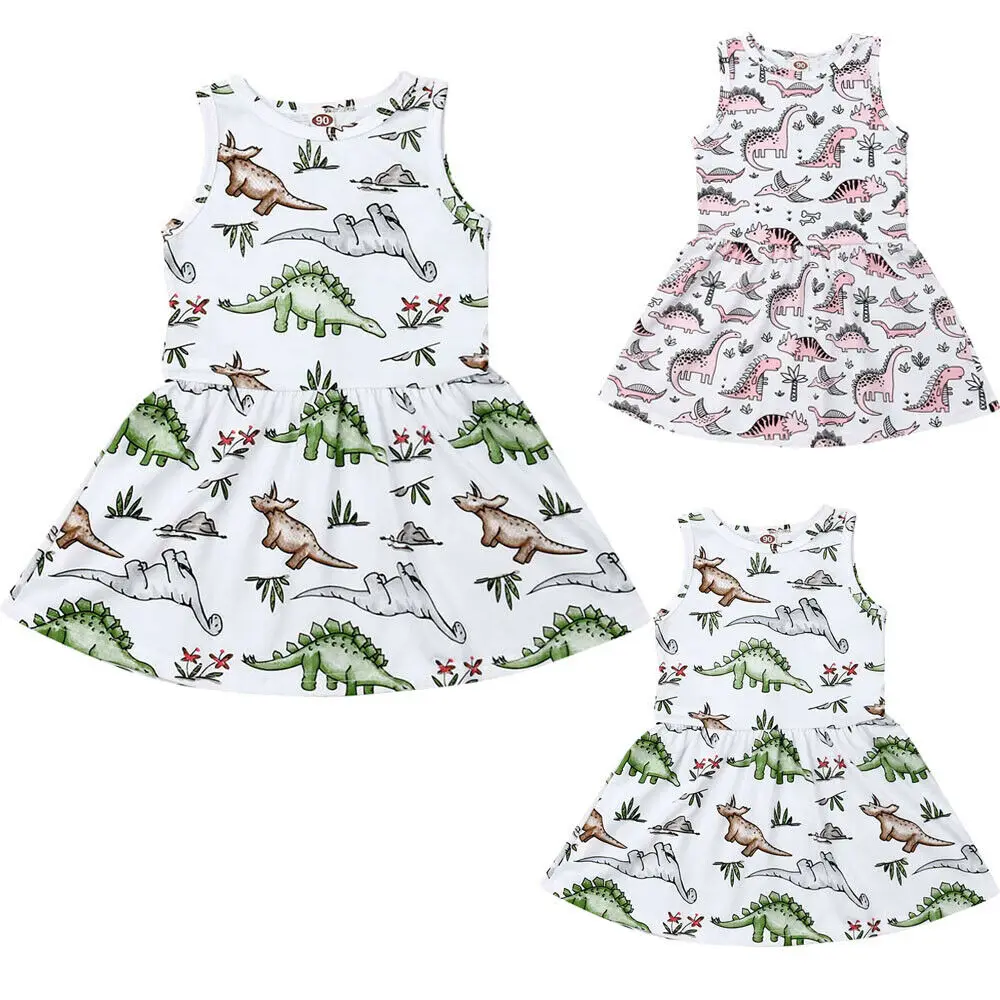 New Toddler Baby Girls Kids Dinosaur Casual Sleeveless Short Dress Summer Clothes
New Toddler Baby Girls Kids Dinosaur Casual Sleeveless Short Dress Summer Clothes