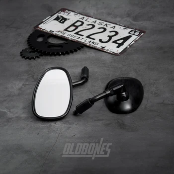 OLDBONES 1 Pair Cafe Racer Universal Stainless Steel Retro Motorcycle Mirror Handlebar Rotatable Rearview Mirror 10mm
OLDBONES 1 Pair Cafe Racer Universal Stainless Steel Retro Motorcycle Mirror Handlebar Rotatable Rearview Mirror 10mm