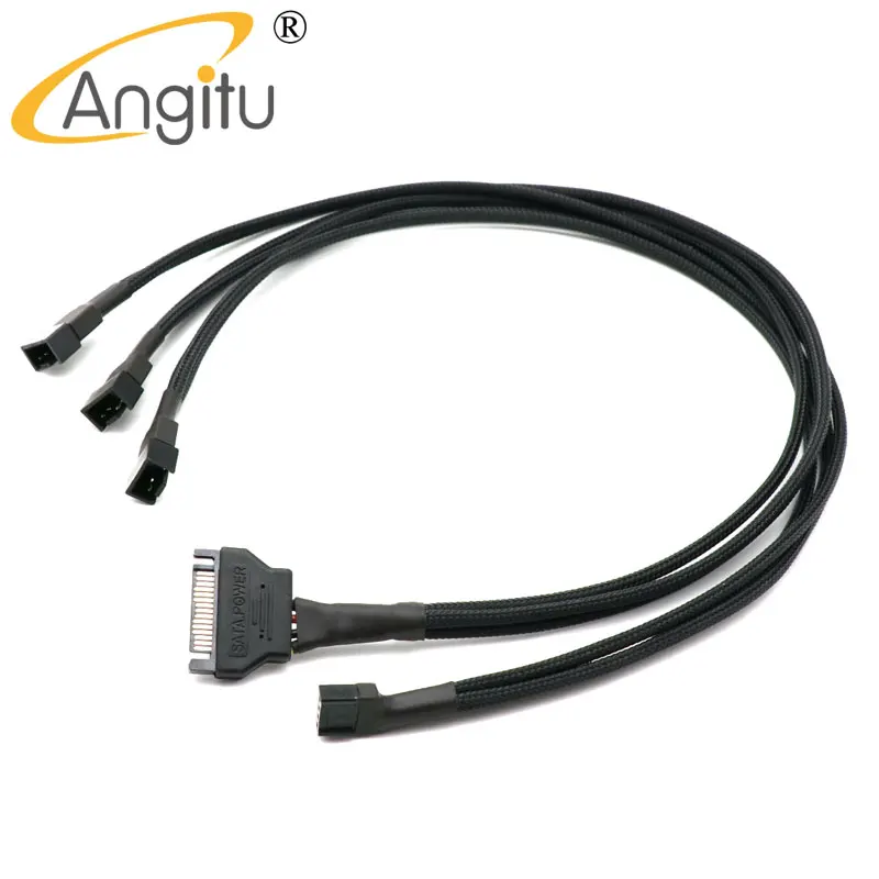 Angitu Sata to Fan Splitter Cable HDD Hard Disk SATA 15pin to 3X4Pin PWM Fan Adapter Cables-45cm
Angitu Sata to Fan Splitter Cable HDD Hard Disk SATA 15pin to 3X4Pin PWM Fan Adapter Cables-45cm