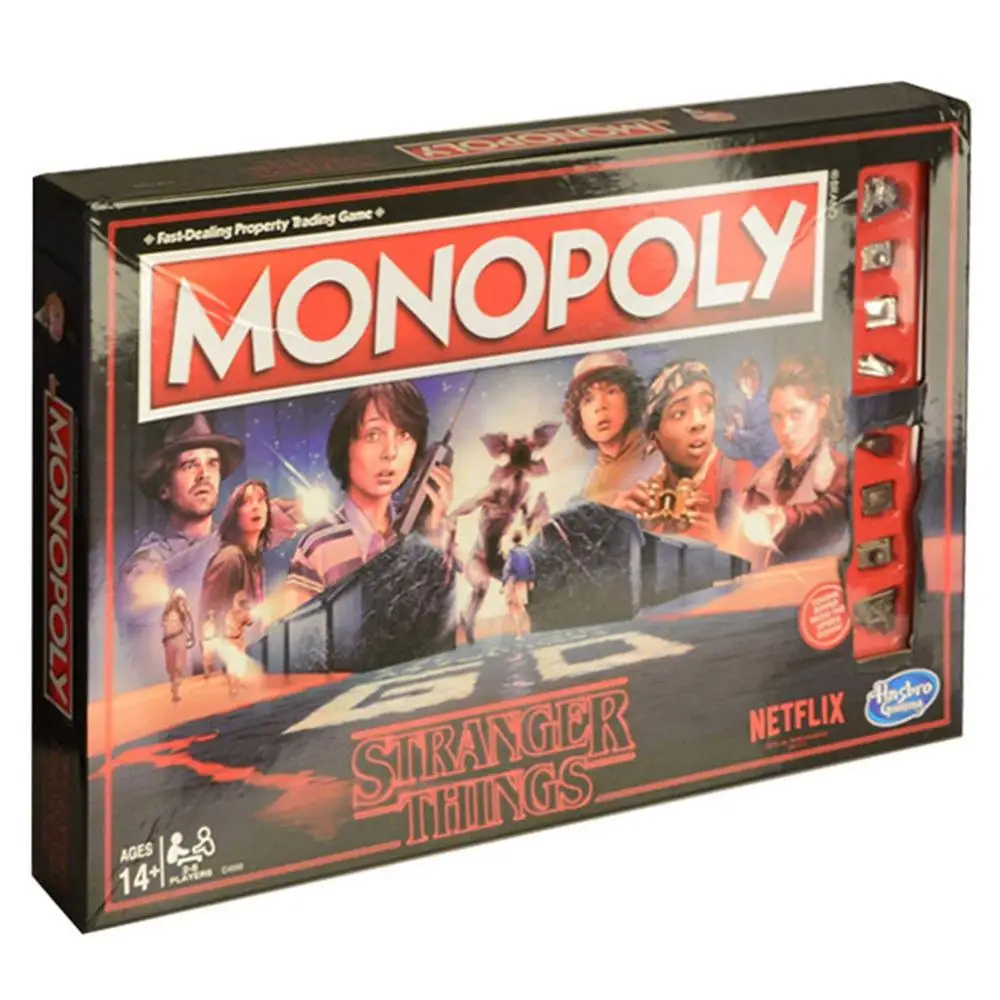 High Quality Stranger Things Cosplay Prop Monopoly Paper Card Flight Chess Woman Men Kids Board Table Game Party Holiday Toy New
High Quality Stranger Things Cosplay Prop Monopoly Paper Card Flight Chess Woman Men Kids Board Table Game Party Holiday Toy New