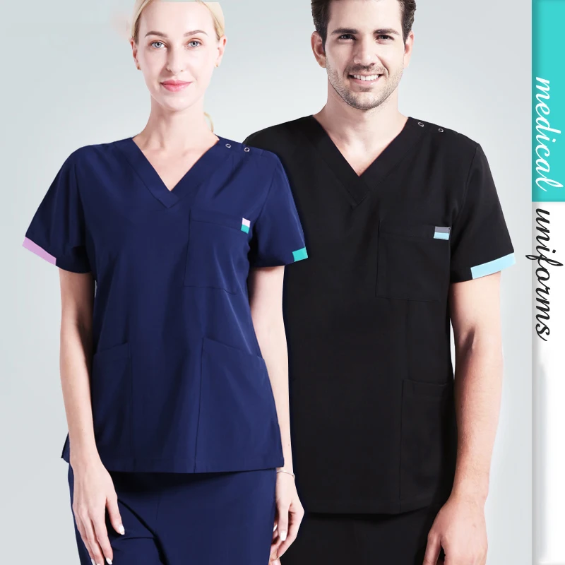 Nurse Uniforms Unisex Surgeon Uniform Medical Scrub Work Wear Nursing Suit Modern Classic V-neck Short Sleeve Dentist Workwear
Nurse Uniforms Unisex Surgeon Uniform Medical Scrub Work Wear Nursing Suit Modern Classic V-neck Short Sleeve Dentist Workwear