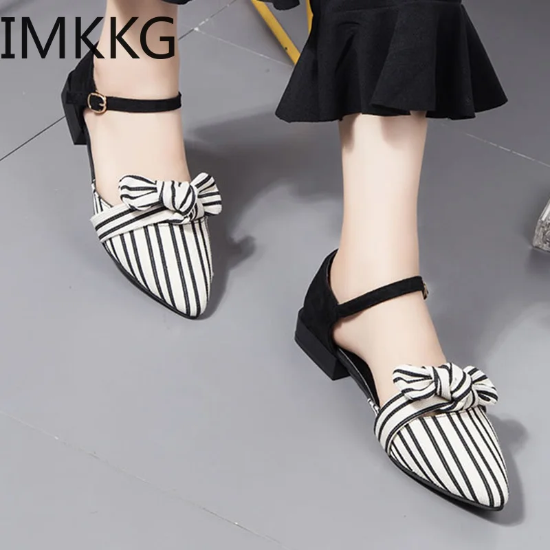 Summer Women Sandals Pointed Toe Ankle Strap Sandals Striped Flat Sandals Woman Flats Bow Ladies Shoes zapatos mujer S80012
Summer Women Sandals Pointed Toe Ankle Strap Sandals Striped Flat Sandals Woman Flats Bow Ladies Shoes zapatos mujer S80012