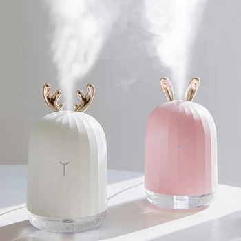 220ML USB Air Humidifier Creative Cute Antler Ultrasonic Essential Aromatherapy Oil Diffuser Mist Maker Fogger For Car Home
220ML USB Air Humidifier Creative Cute Antler Ultrasonic Essential Aromatherapy Oil Diffuser Mist Maker Fogger For Car Home