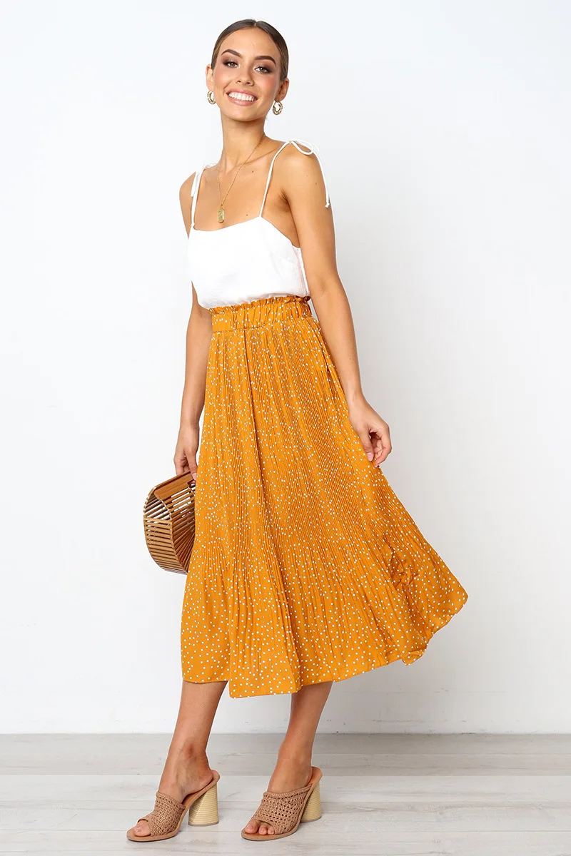 2019 Summer Bohemian Floral Print Skirt Pleat Boho Hippie Beach Skirts Sexy Button Women Midi Skirt Faldas Mujer Jupe saia
2019 Summer Bohemian Floral Print Skirt Pleat Boho Hippie Beach Skirts Sexy Button Women Midi Skirt Faldas Mujer Jupe saia