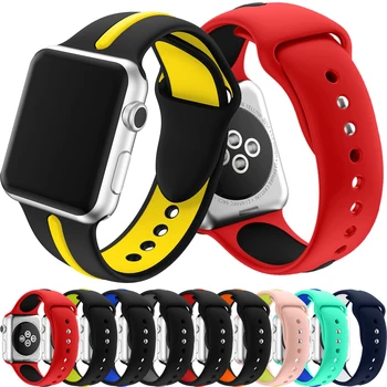 Sport Soft Silicone Strap For Apple Watch Series 4 3 2 1 Stylish Band Replacement Strap Wristband For iWatch 44mm 40mm 42mm 38mm
Sport Soft Silicone Strap For Apple Watch Series 4 3 2 1 Stylish Band Replacement Strap Wristband For iWatch 44mm 40mm 42mm 38mm