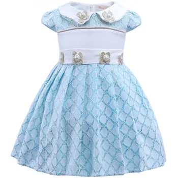 One Year Baby Girl Dress Blue Hollow Lace Pearl Princess Infant Wedding Party Dresses Newborn Girls Clothes Costume Christmas 
One Year Baby Girl Dress Blue Hollow Lace Pearl Princess Infant Wedding Party Dresses Newborn Girls Clothes Costume Christmas