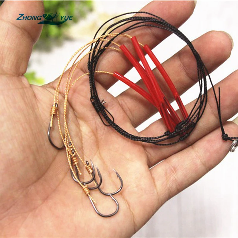 Promotion! 5pcs 5 hooks/set Fishhooks Red Strong Wire Strand Fishing Trace Swivel Fish Tackle Jig Hooks FISHING Free shipping
Promotion! 5pcs 5 hooks/set Fishhooks Red Strong Wire Strand Fishing Trace Swivel Fish Tackle Jig Hooks FISHING Free shipping
