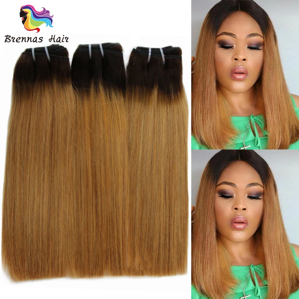 Ombre Double Drawn Human Hair Straight Hair Weave 2 Tone 1B27 Brazilian Funmi Straight Human Hair 3 Bundles non-Remy Extensions
Ombre Double Drawn Human Hair Straight Hair Weave 2 Tone 1B27 Brazilian Funmi Straight Human Hair 3 Bundles non-Remy Extensions