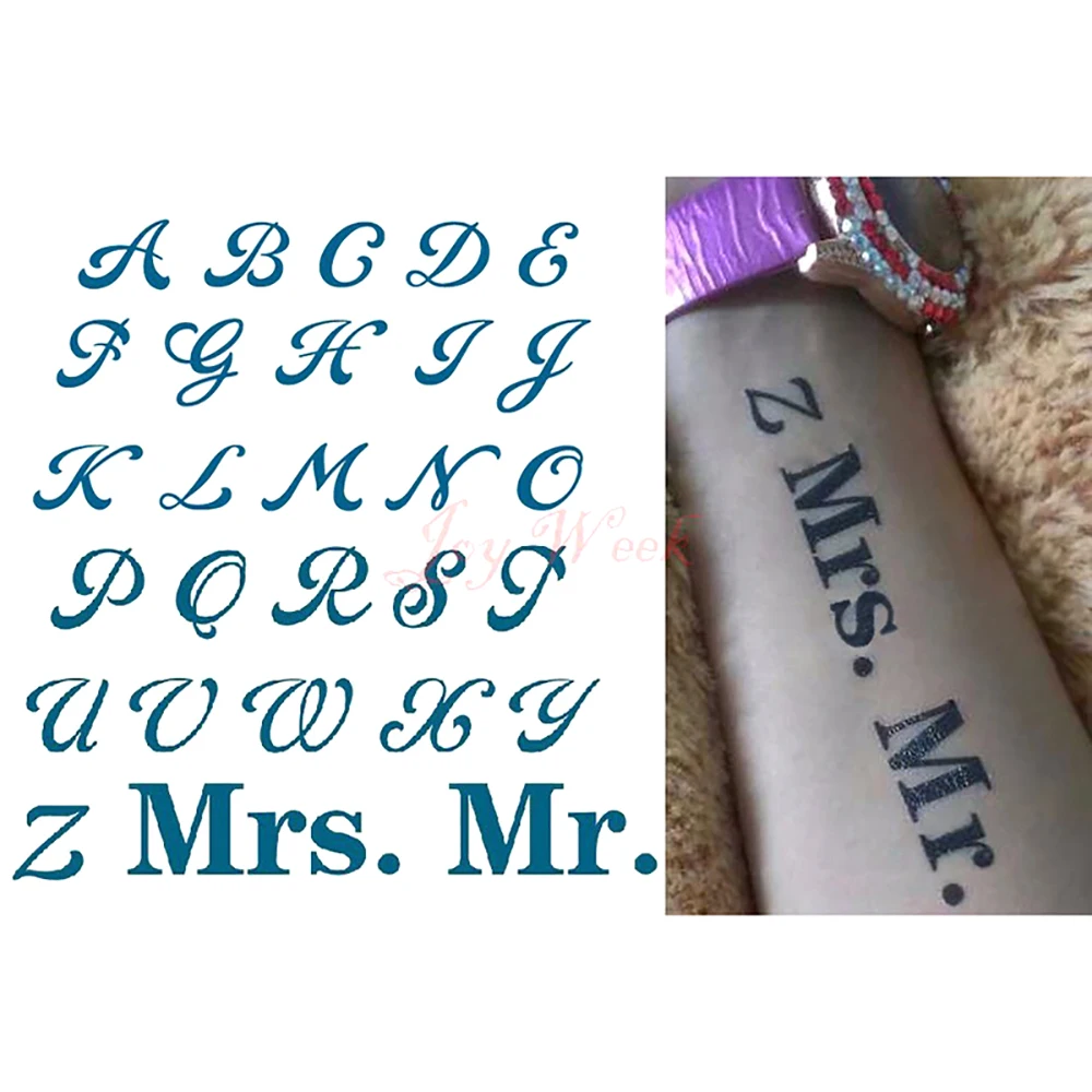 Waterproof Temporary Tattoo Sticker English word letters alphabet Mr. tatto stickers flash tatoo fake tattoos for girl men 4
Waterproof Temporary Tattoo Sticker English word letters alphabet Mr. tatto stickers flash tatoo fake tattoos for girl men 4