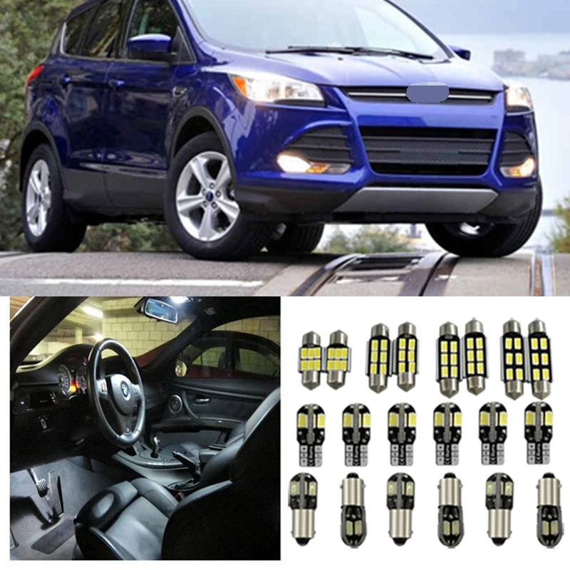 Tcart 14pcs Auto LED Bulb Error Free White Car Interior Light Kit Reading Indoor Lamp For Ford Kuga Escape accessories 2013-2015
Tcart 14pcs Auto LED Bulb Error Free White Car Interior Light Kit Reading Indoor Lamp For Ford Kuga Escape accessories 2013-2015