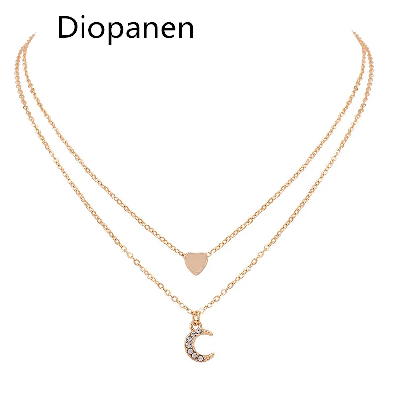 2019 New Tiny Dainty Heart Necklaces for Women Sexy Mini Crystal Moon Two Layers Choker Necklace Female Boho Jewelry Wholesale
2019 New Tiny Dainty Heart Necklaces for Women Sexy Mini Crystal Moon Two Layers Choker Necklace Female Boho Jewelry Wholesale