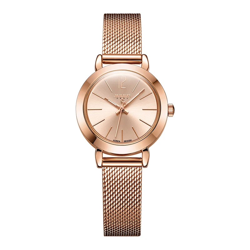 JULIUS JA-732 Weibliche frauen Silber Rose Gold Tone Mesh Edelstahl Quarz Analog Wasserdicht Mode Uhr Casual Armbanduhr
JULIUS JA-732 Weibliche frauen Silber Rose Gold Tone Mesh Edelstahl Quarz Analog Wasserdicht Mode Uhr Casual Armbanduhr