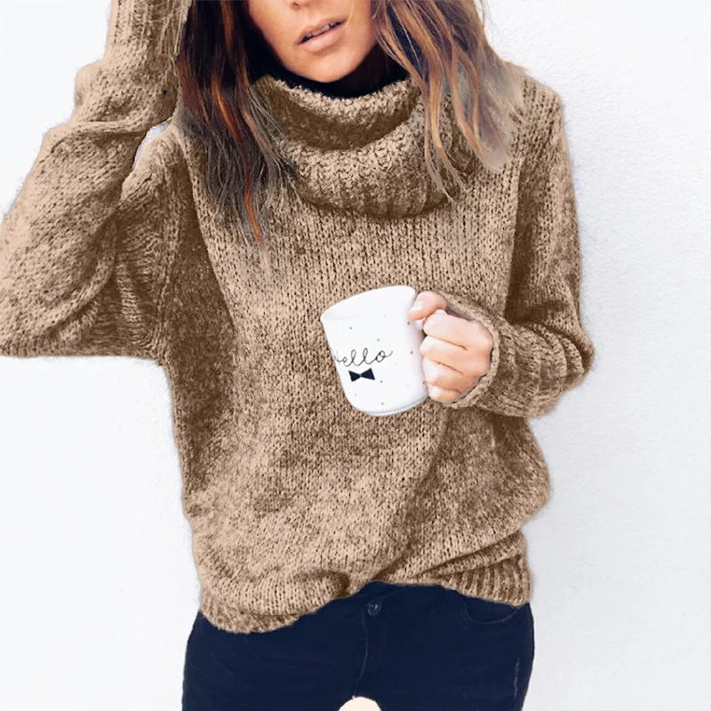 Ccibuy Female Turtleneck Sweater Autumn Winter Pullover for Women Knitted Long Sleeve Loose Jumper Pull Femme Hiver fashion
Ccibuy Female Turtleneck Sweater Autumn Winter Pullover for Women Knitted Long Sleeve Loose Jumper Pull Femme Hiver fashion