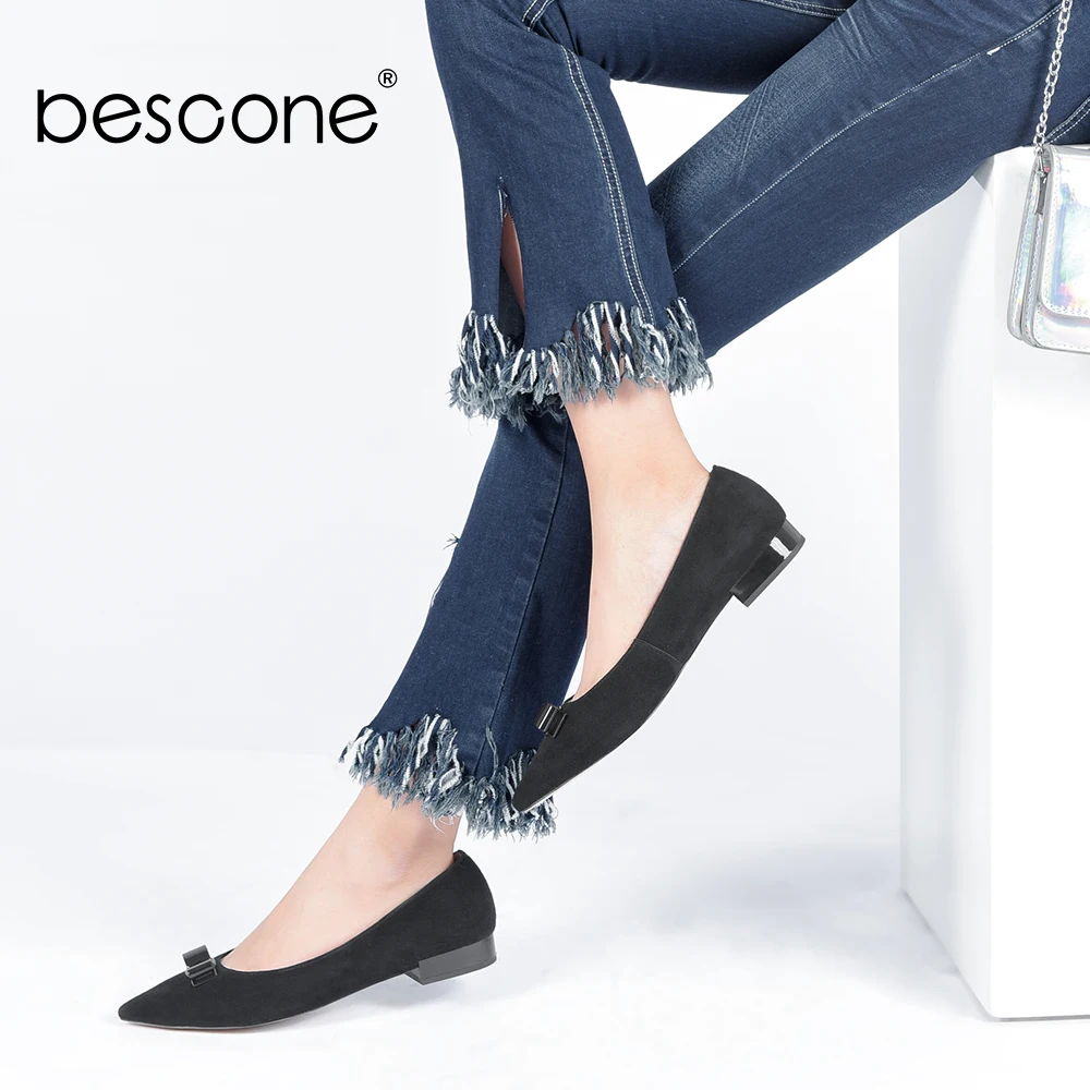 BESCONE Daily Woman Flats New Fashion Handmade Pointed Toe Slip-on Woman Shoes Butterfly-knot Design for Female Basic Flats A32
BESCONE Daily Woman Flats New Fashion Handmade Pointed Toe Slip-on Woman Shoes Butterfly-knot Design for Female Basic Flats A32
