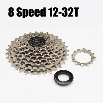 8-Speed 12-32T Cassette Cycling Mountain Bicycle FreeWheel Flywheel for SHIMANO Groupset Folding Bicycle Accessories
8-Speed 12-32T Cassette Cycling Mountain Bicycle FreeWheel Flywheel for SHIMANO Groupset Folding Bicycle Accessories
